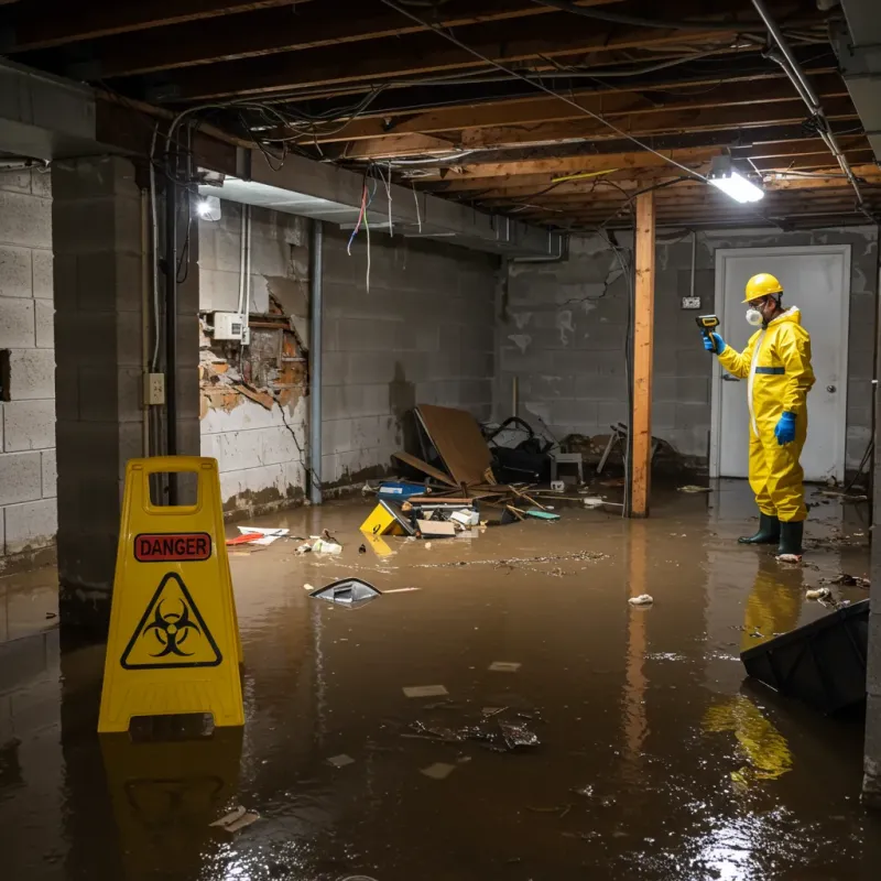 Flooded Basement Electrical Hazard in Ainaloa, HI Property